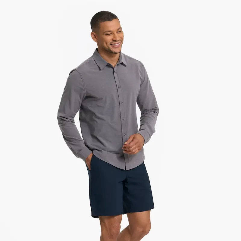 Vuori Mens Shirt Long Sleeve Bridge Button Down - Image 3