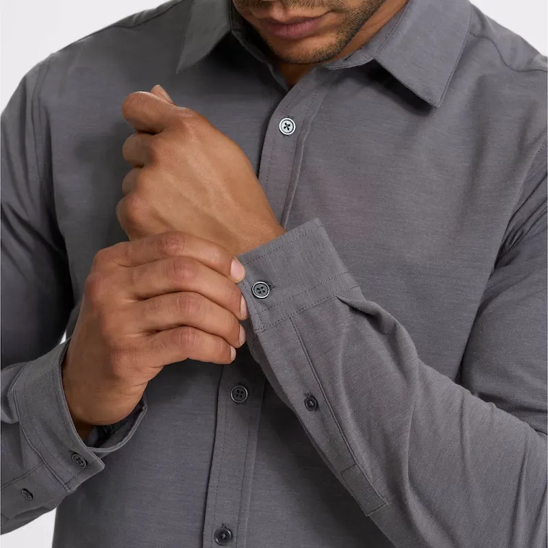Vuori Mens Shirt Long Sleeve Bridge Button Down - Image 7