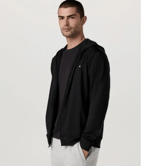 Vuori Mens Sweatshirt Ponto Full Zip Hoodie - Image 4