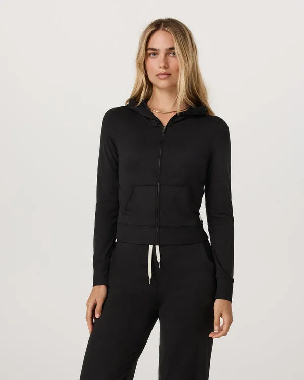 Vuori Womens Shirt Halo Mini Full Zip Hoodie - Image 4