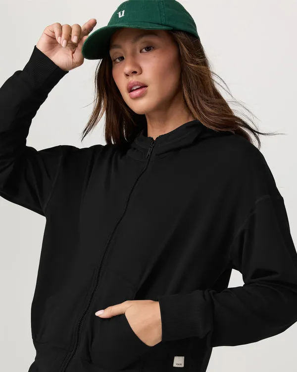 Vuori Womens Sweatshirt Halo Modern Full Zip Hoodie - Image 4
